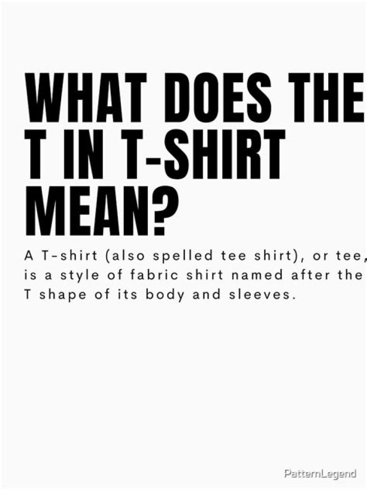 What does black t-shirt mean?