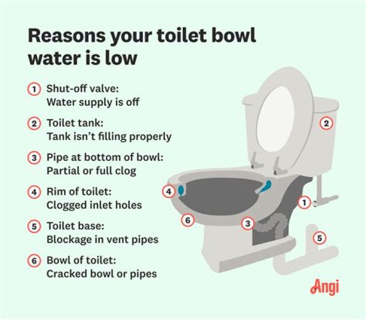 What does it mean when your toilet bowl loses water?