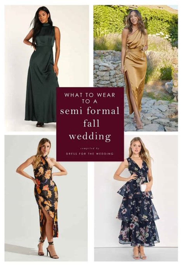 What does semi-formal attire mean for a woman?