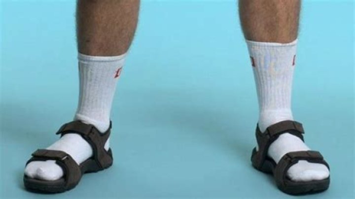 What does socks with sandals mean?