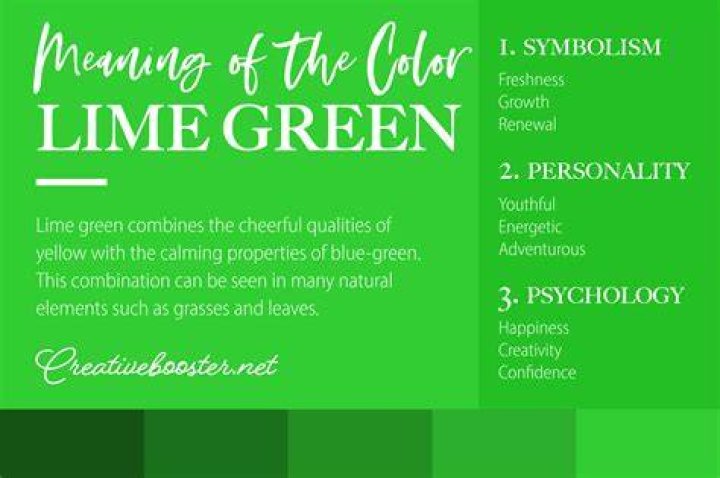 What does the color lime mean spiritually?
