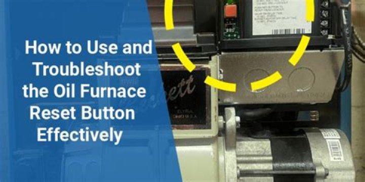 What does the reset button do on an oil furnace?