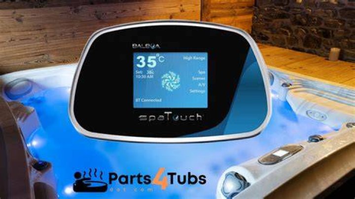 What does the topside Control Panel on a hot tub do?