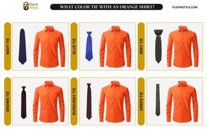 What goes with an orange shirt?