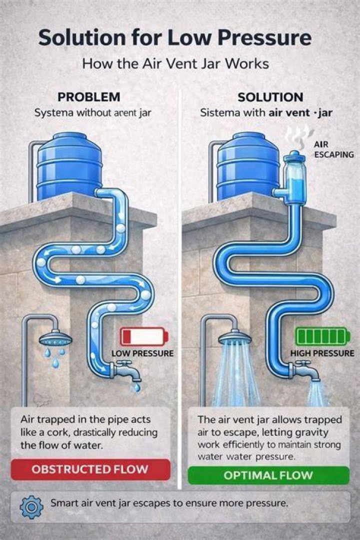 What happens when air gets in water pipes?