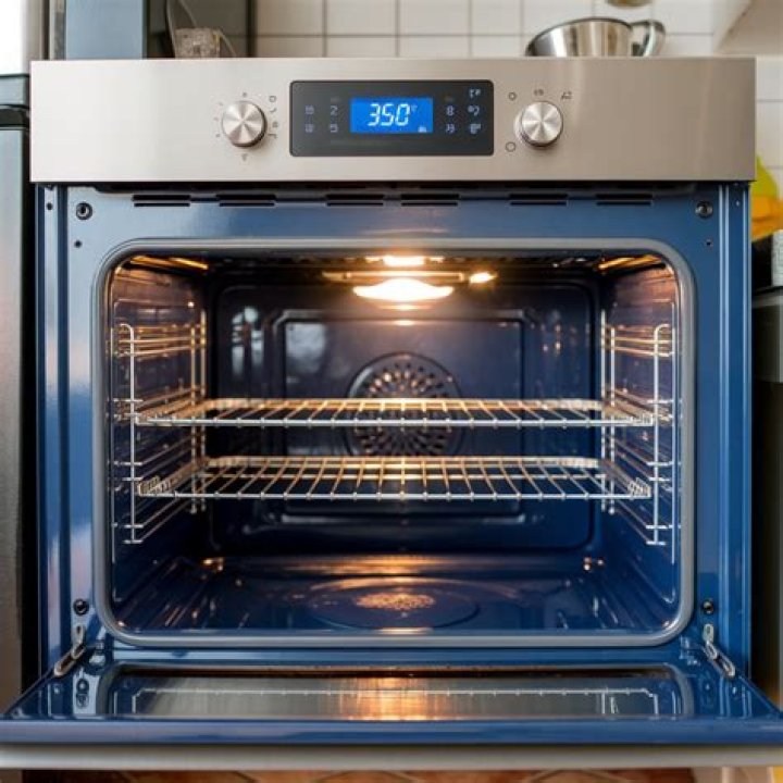 What happens when you set the oven to 350 degrees?