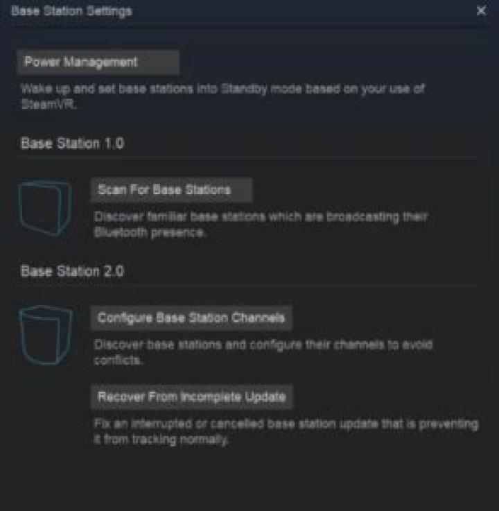 What happens when you turn off SteamVR base stations?