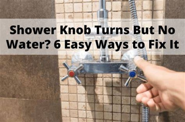 What happens when you turn on the shower water?
