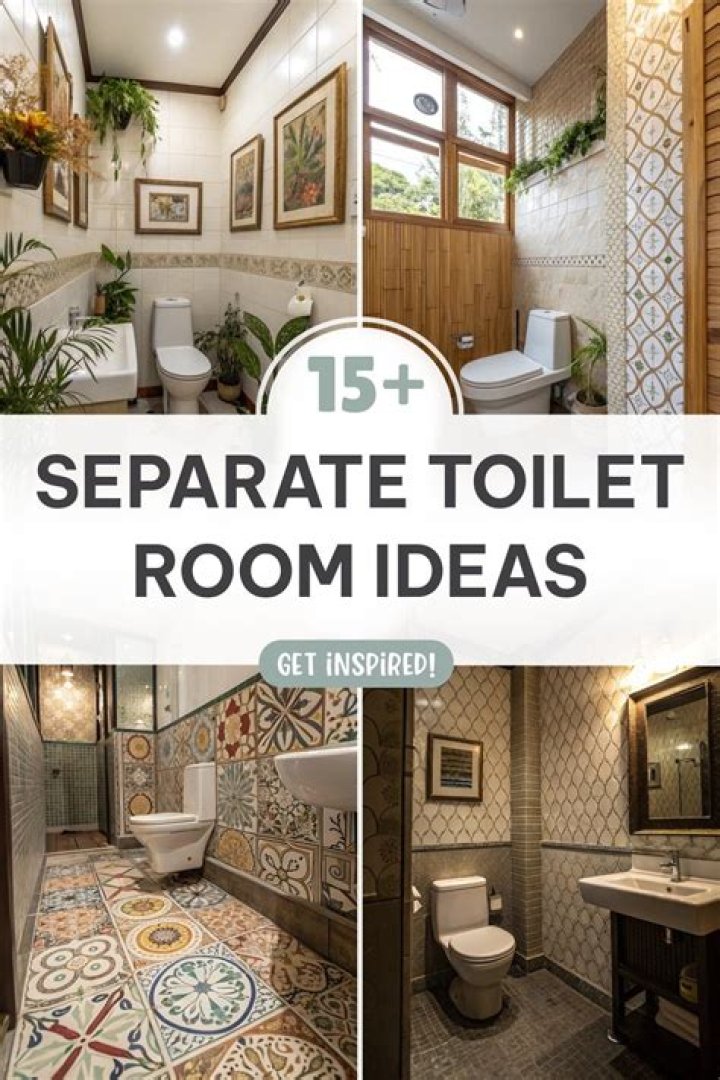 What is a separate room for a toilet called?