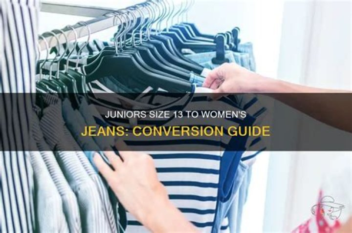 What is a size 13 in juniors in womens?