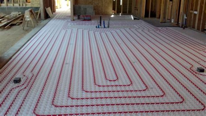 What is a under floor water radiant heat system?