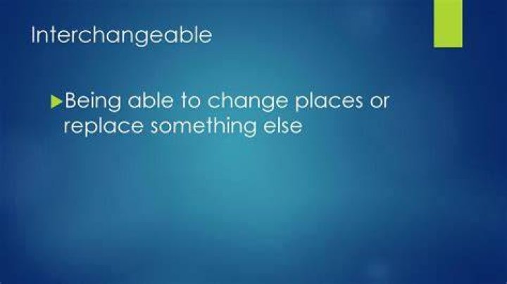 What is it called when you replace something with something else?