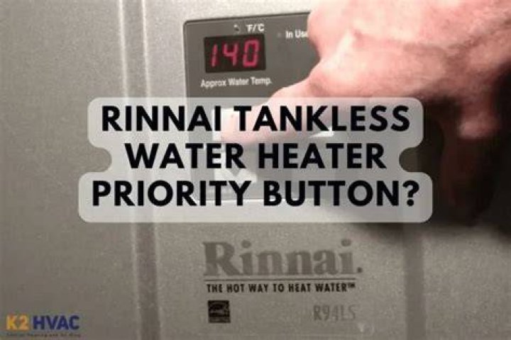 What is Priority button on Rinnai?