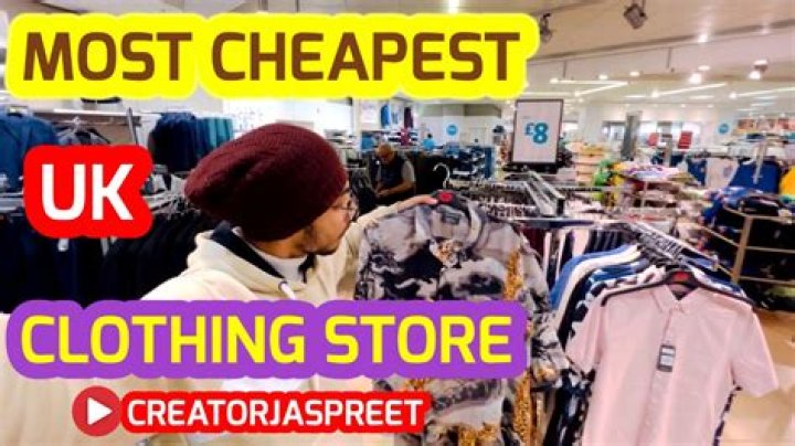What is the cheapest clothing store in the UK?