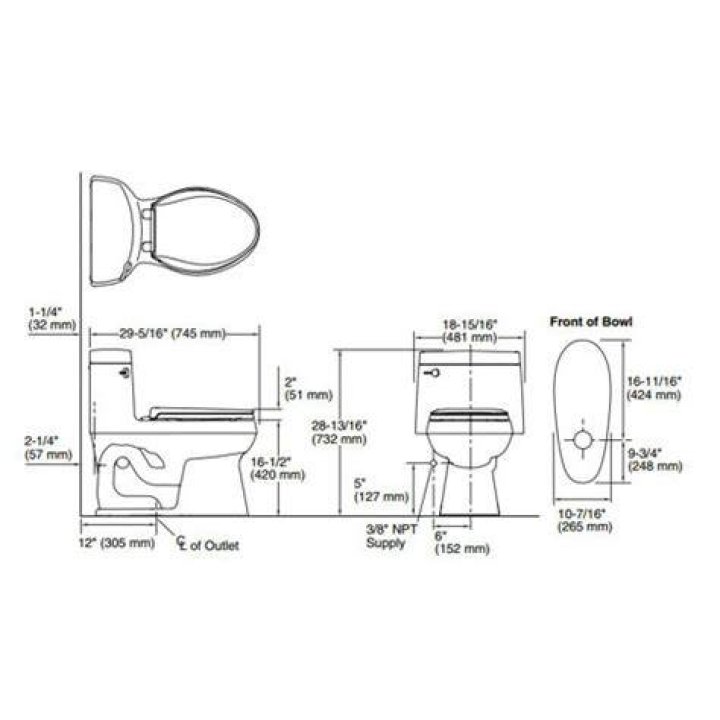 What is the comfort height of a Kohler toilet?