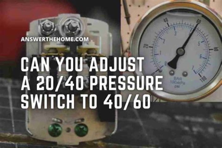 What is the difference between a 30 50 and a 40 60 pressure switch?