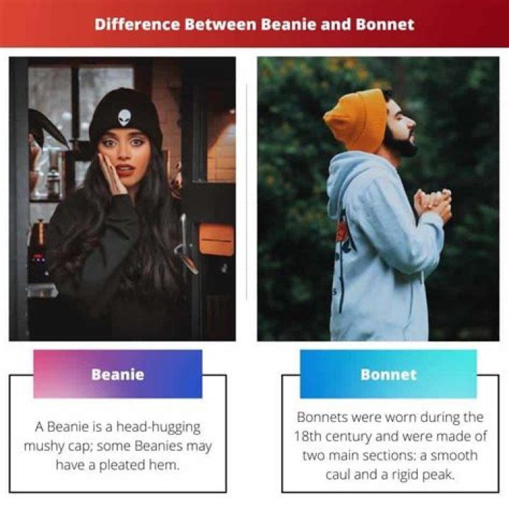 What is the difference between a beanie and a bonnet?