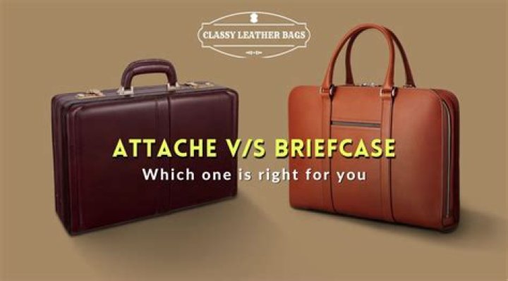 What is the difference between an attache case and a briefcase?