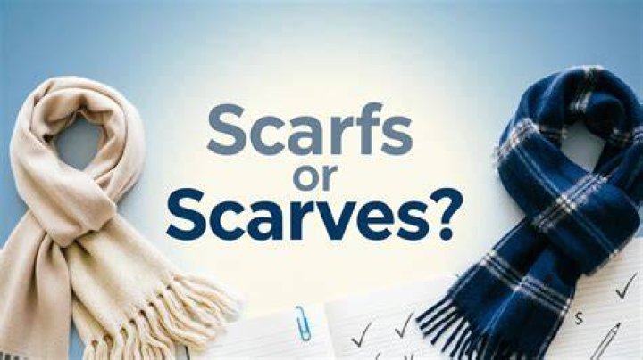 What is the difference between scarfs and scarves?
