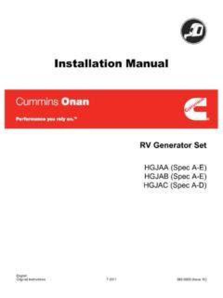 What is the installation manual for Cummins gensets?
