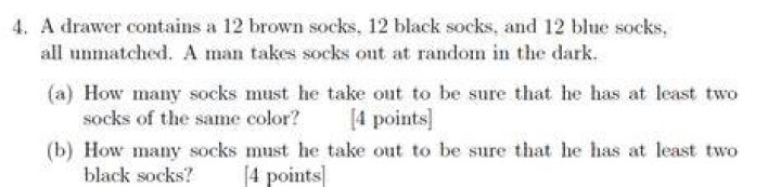What is the least number of socks you must remove from the drawer to be absolutely sure of coming away with a matching pair?