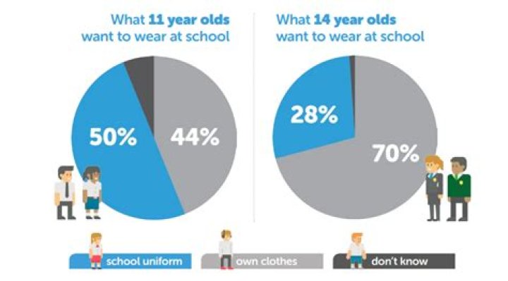 What is the percentage of schools that wear uniforms?