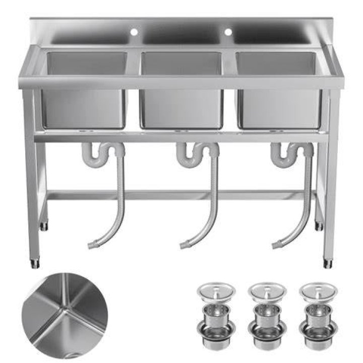 What is the purpose of a triple bowl sink?