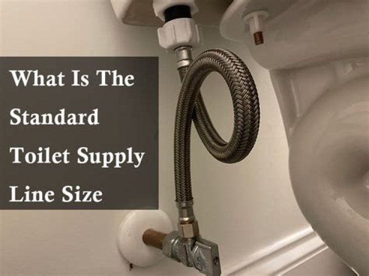 What is the standard toilet water supply line?
