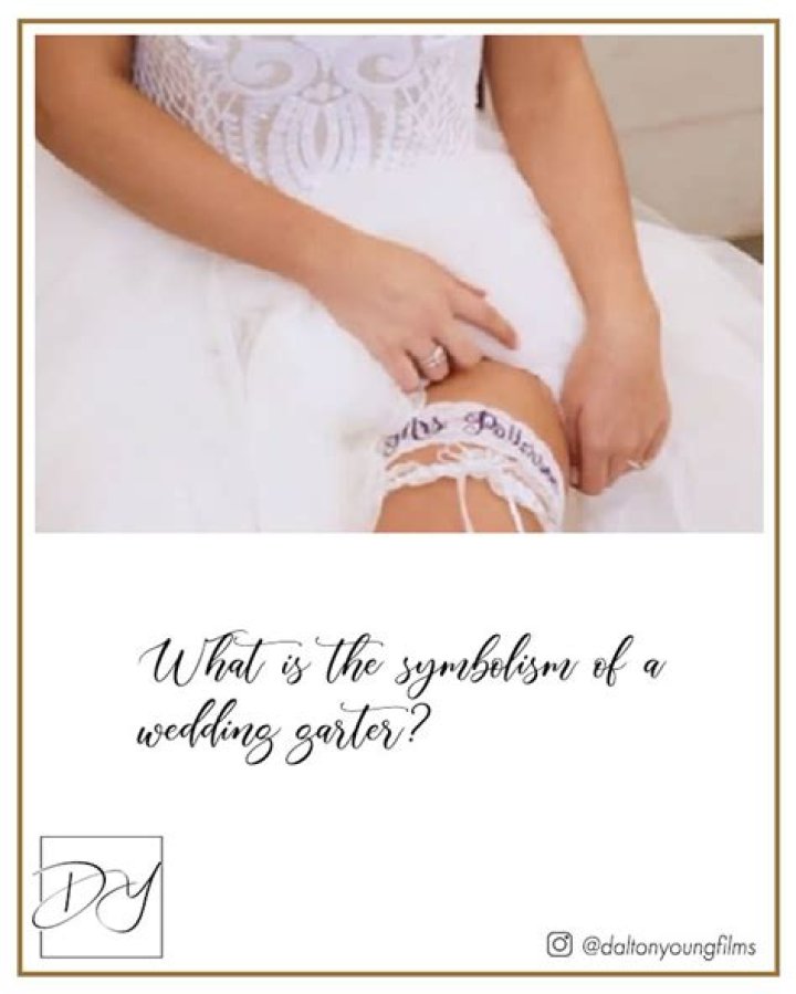 What is the symbolism of a wedding garter?