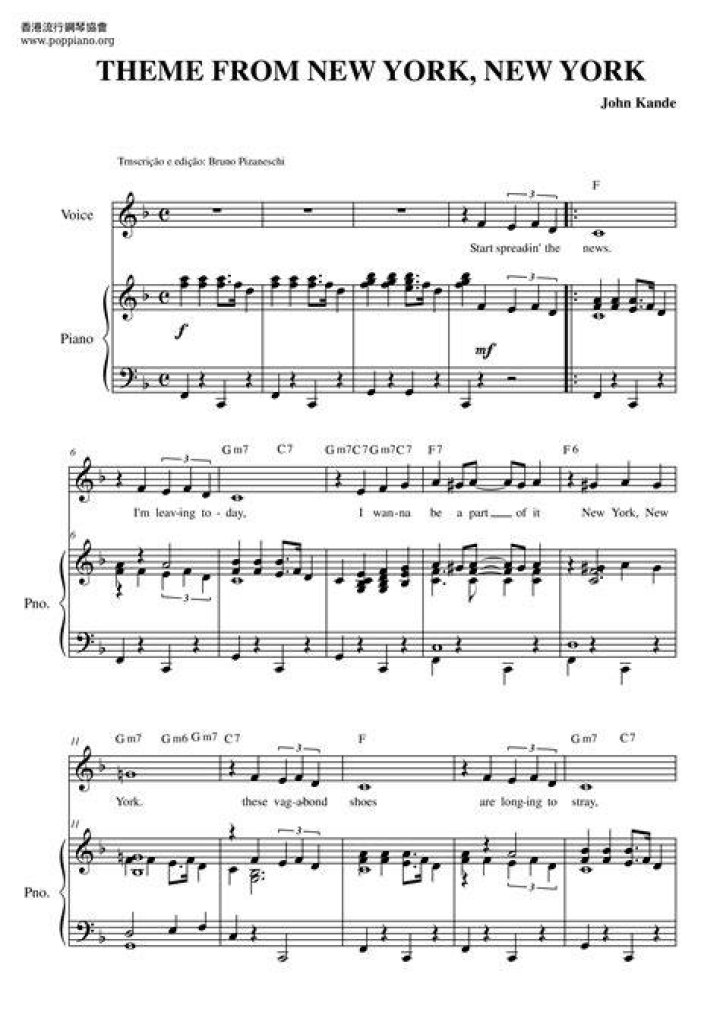 What kind of song is New York New York?