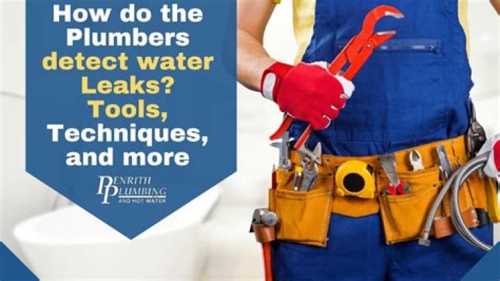 What kind of tools do Plumbers use to detect leaks?