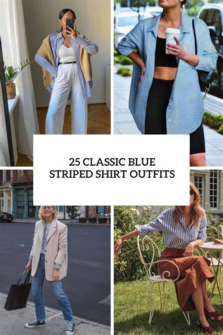 What matches with white and blue shirt?