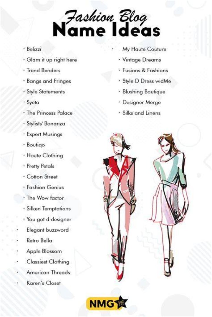 What name can I use for my fashion business?