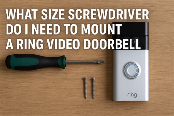What screwdriver do I need to open a Ring Doorbell?