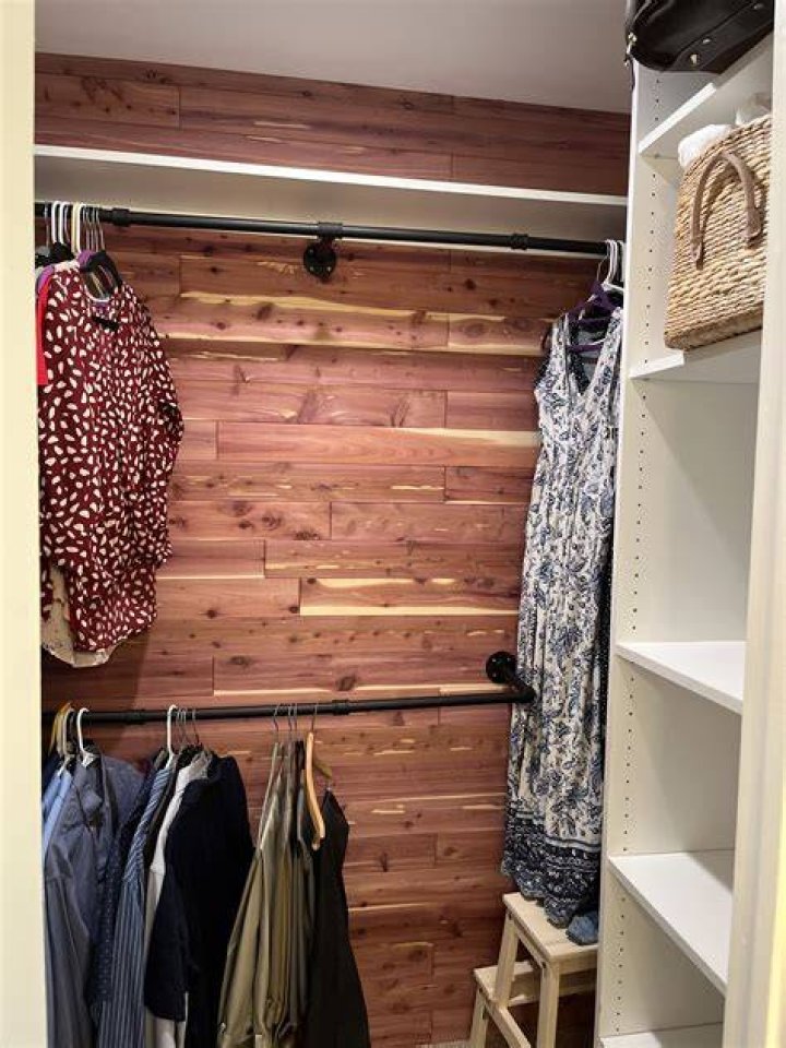 What should I do if I have cedar lining in my Closet?