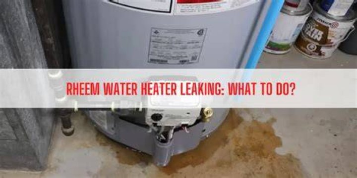 What should I do if my Rheem water heater is leaking?