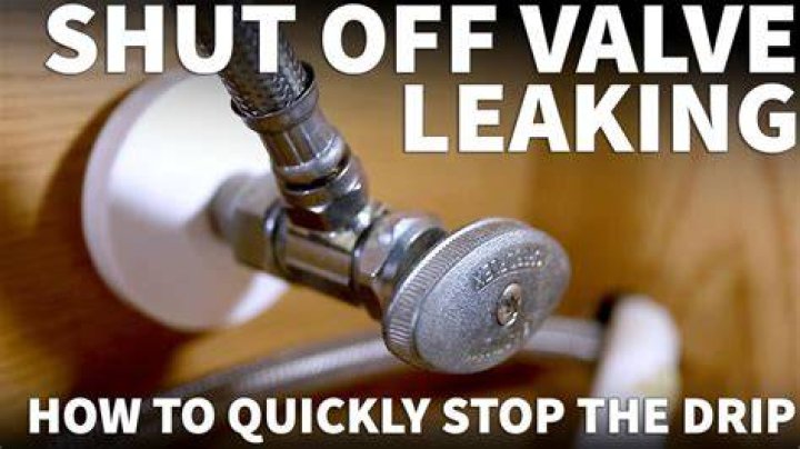 What should I do if my sink shut off valve is leaking?