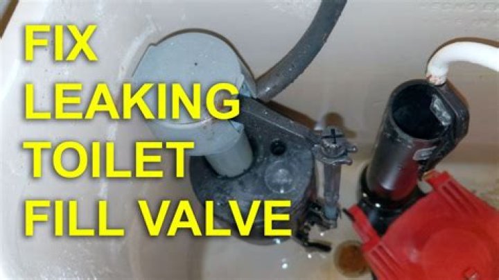 What should I do if my toilet fill valve is leaking?