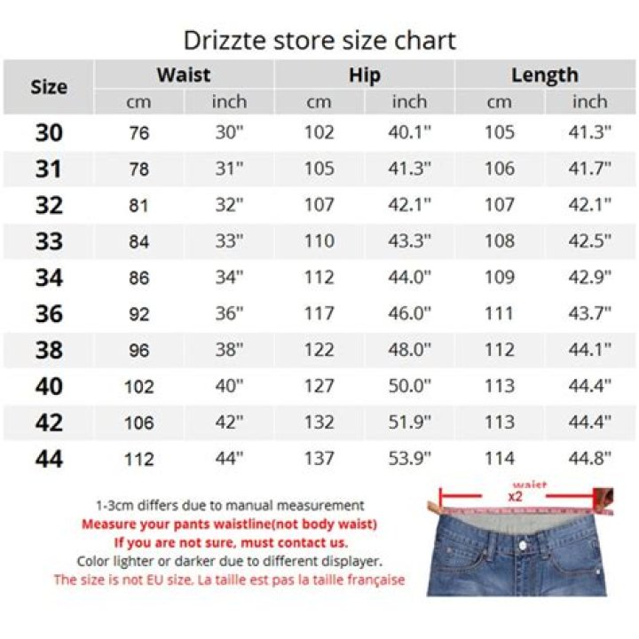 What size is EU 34 in US jeans?