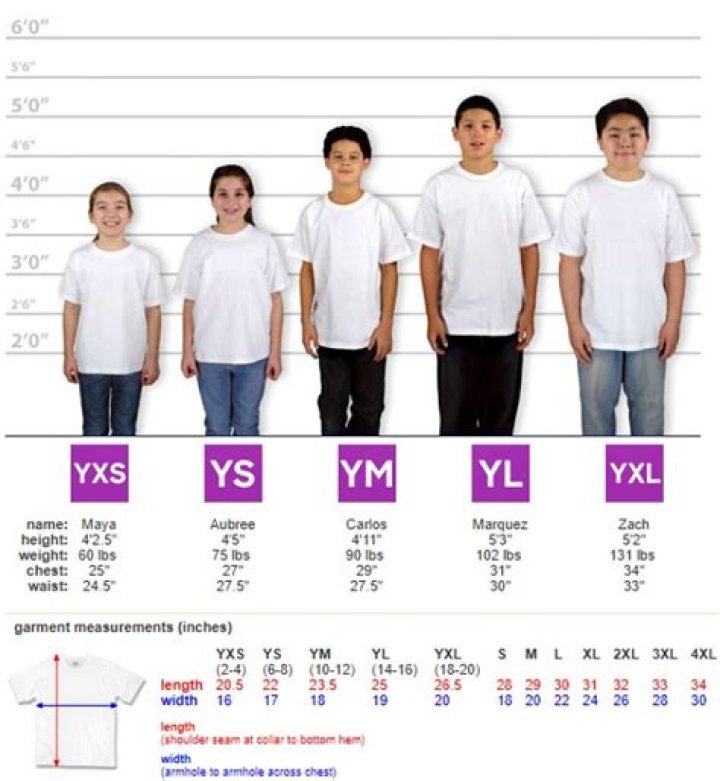 What size is extra small in youth boys?