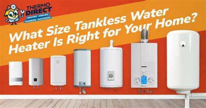 What size tankless water heater do you need for a 3 bedroom house?