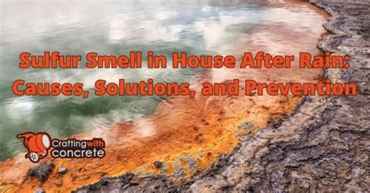 What to do if house smells like sulfur?