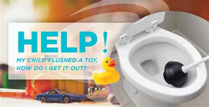 What to do if plastic is flushed down toilet?