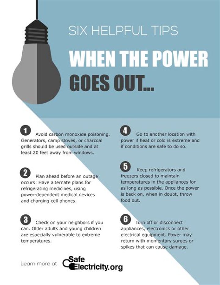 What to do if your power goes out in the middle of the night?