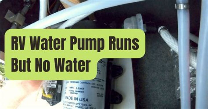 What to do if your pump runs but no water?