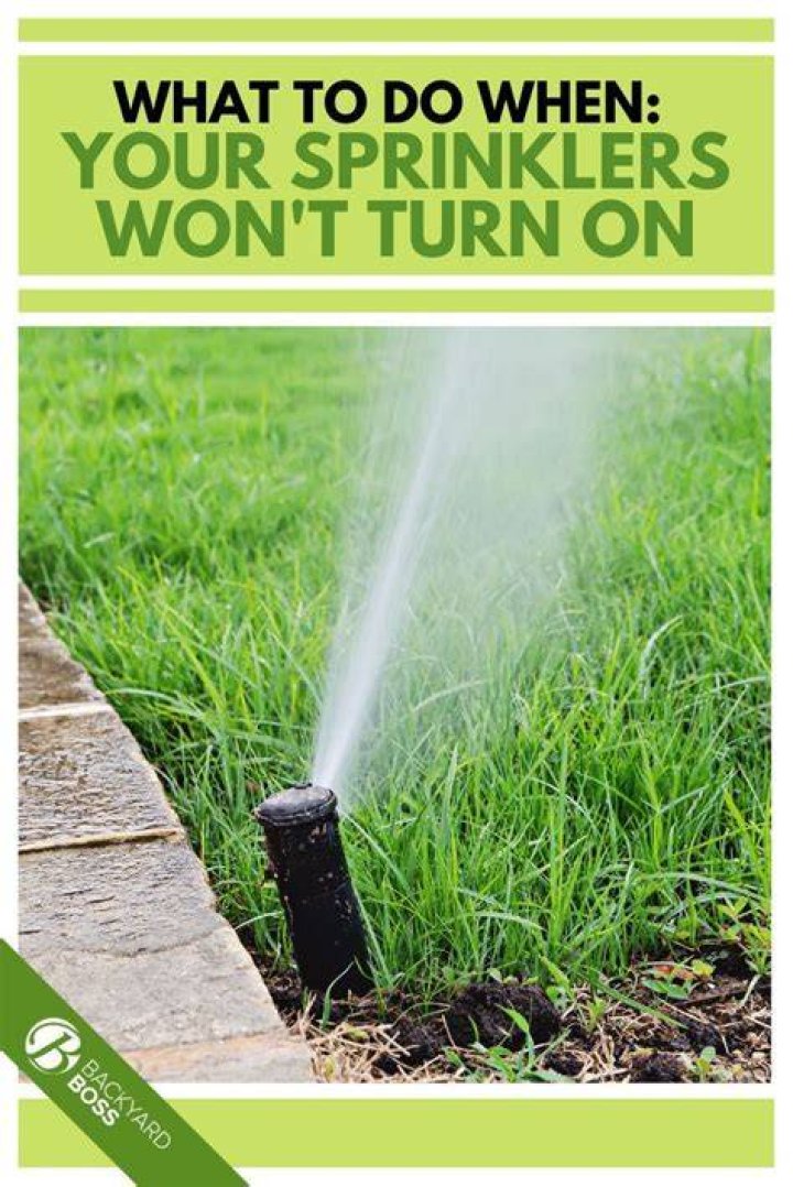 What to do if your sprinkler head is blocked?