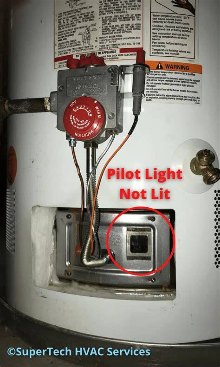 What to do when pilot light goes out on Rheem water heater?
