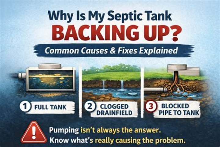 What to do when septic tank is backing up?
