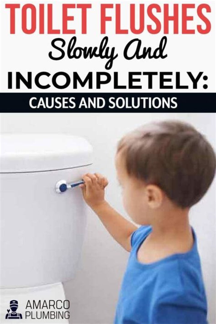What to do when your toilet flushes slowly and incompletely?