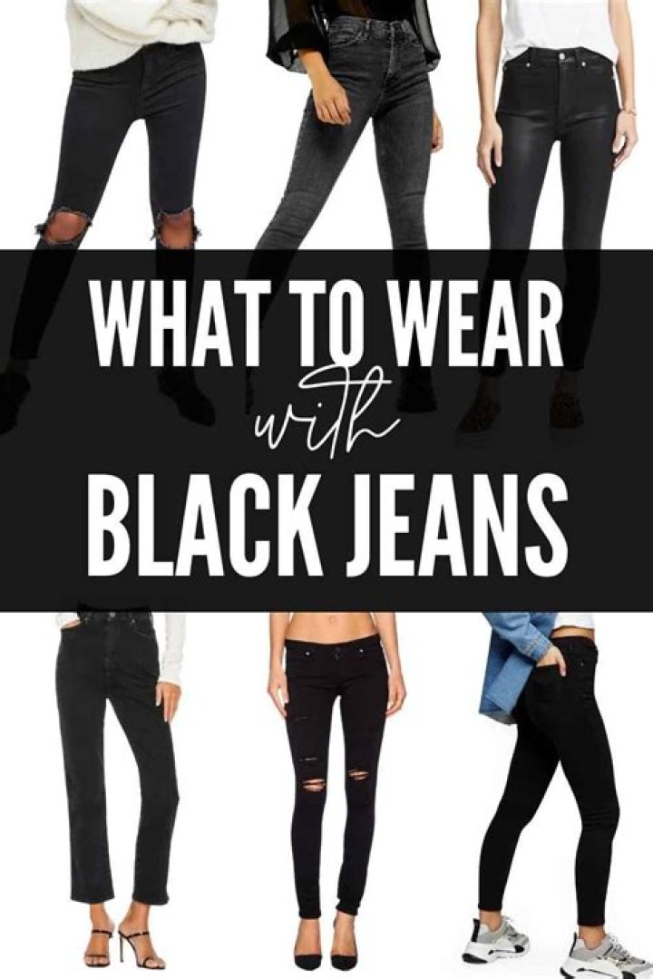 What tops go well with black skinny jeans?